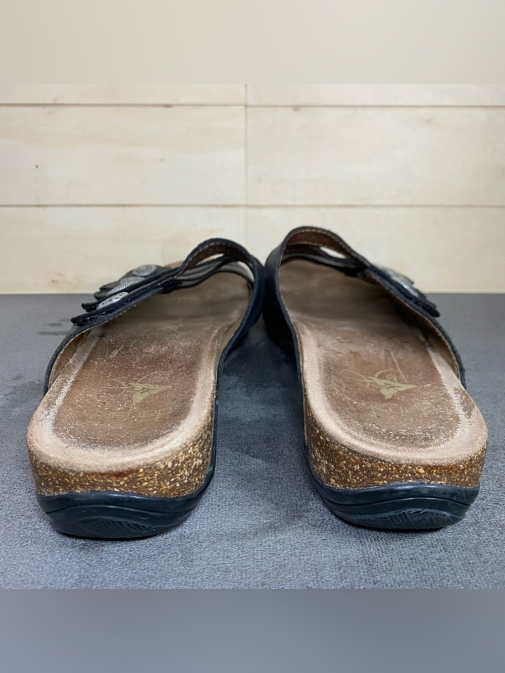 Dansko Janie Sandals Black Leather Women's Size 11 Shoes EU41 Slip-Ons - Picture 6 of 11